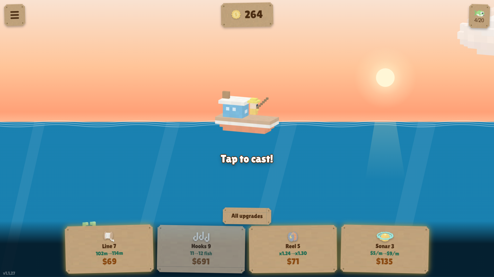 Harbor at sunset